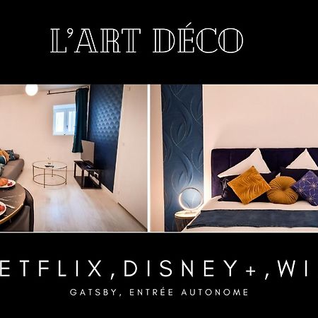 L'Art Deco 3 Etoiles Wifi, Netflix, Disney, Coeur De Bastide Villefranche-de-Rouergue Dış mekan fotoğraf