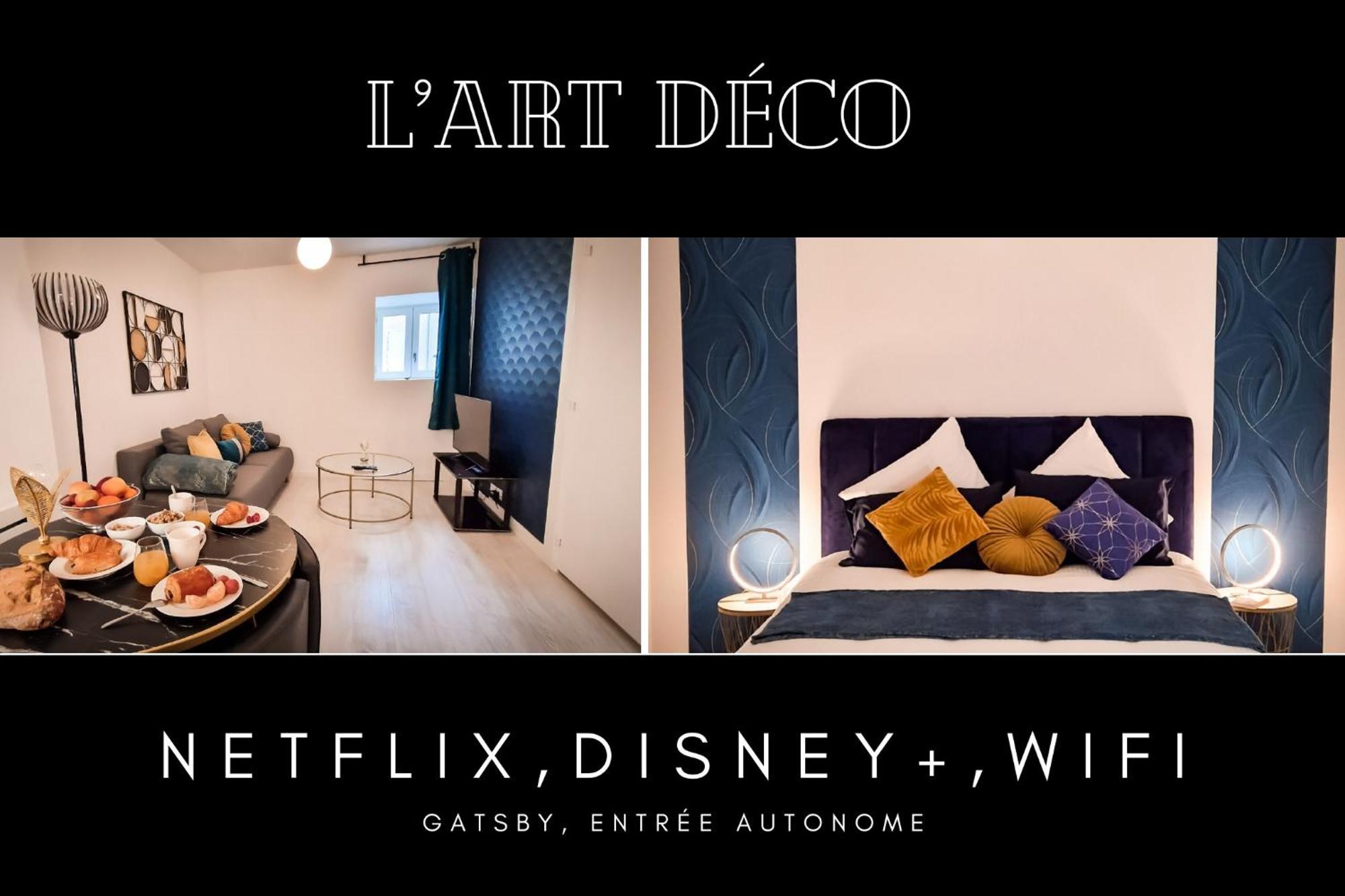 L'Art Deco 3 Etoiles Wifi, Netflix, Disney, Coeur De Bastide Villefranche-de-Rouergue Dış mekan fotoğraf